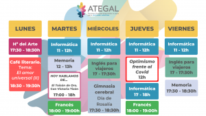 Calendario de formación online