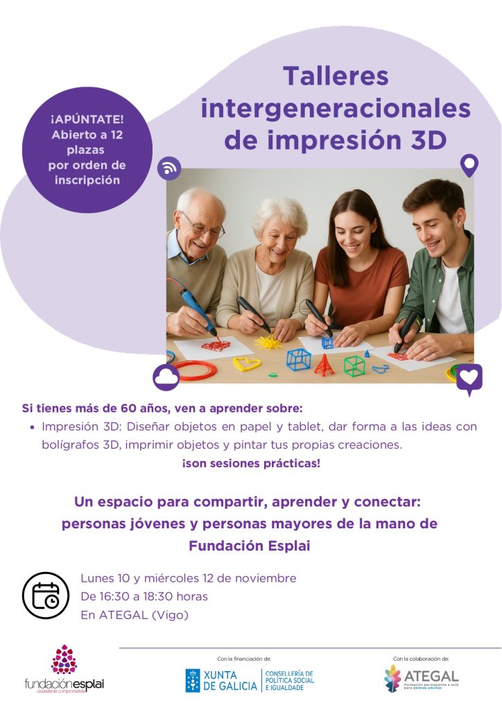 VIGO | Taller intergeneracional de impresión 3D